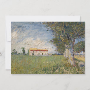Farmhouse in a Wheat Field   Vincent van Gogh