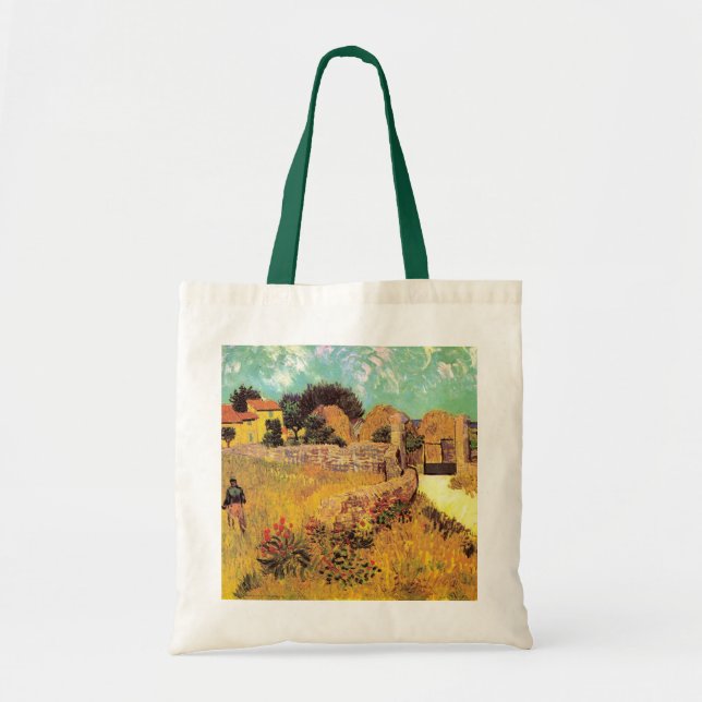 Farmhouse in Provence by Vincent van Gogh Tote Bag (Front)