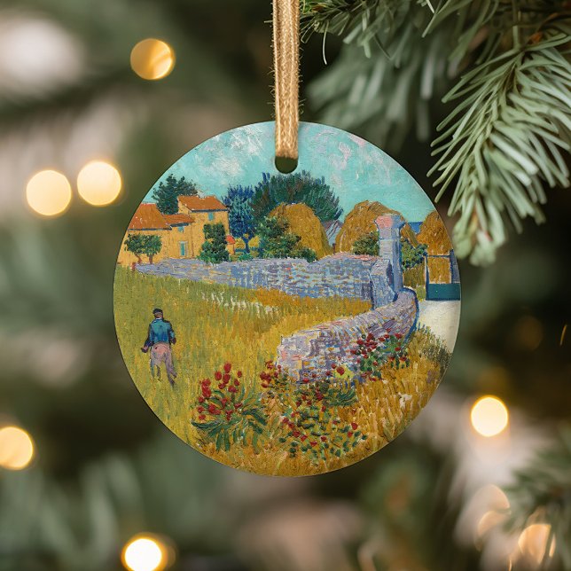 Farmhouse in Provence | Vincent van Gogh Ceramic Tree Decoration (Creator Uploaded)