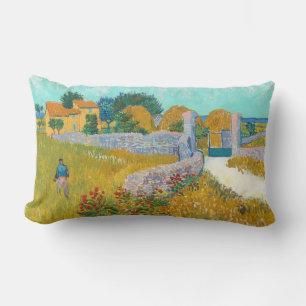 Farmhouse in Provence - Vincent van Gogh Lumbar Cushion