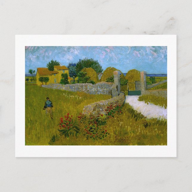 Farmhouse in Provence, Vincent Van Gogh Postcard (Front)