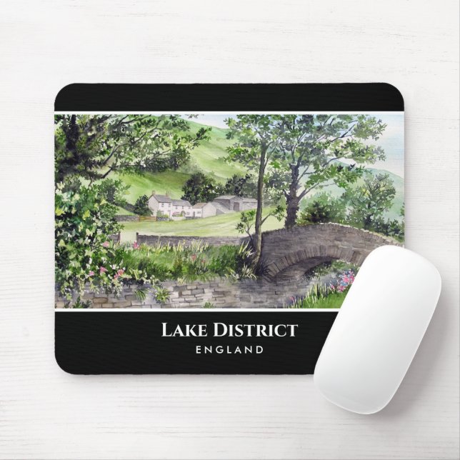 Farmhouse in St Johns in the Vale Lake District Mouse Pad (With Mouse)
