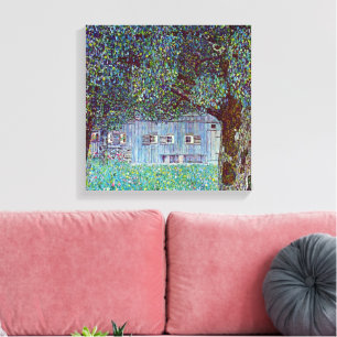 Farmhouse in Upper Austria by Gustav Klimt Canvas Print