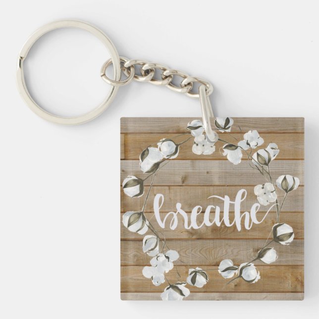 Farmhouse Inspiration - Breathe Key Ring (Front)