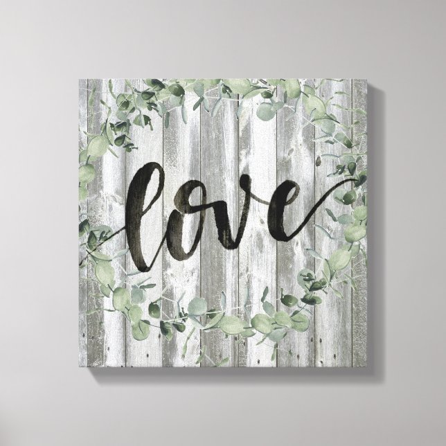 Farmhouse Inspiration - Love Canvas Print (Front)