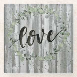 Farmhouse Inspiration - Love Glass Coaster