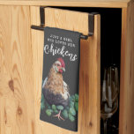 Farmhouse | Just a Girl who Loves Her Chickens Tea Towel<br><div class="desc">This towel features a chicken surrounded by clover and the words "Just a girl who loves her chickens." The perfect shirt any chicken lover.</div>