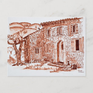 Farmhouse Near Grasse   Provence, France Postcard