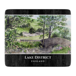 Farmhouse near Thirlmere Lake District England Cutting Board