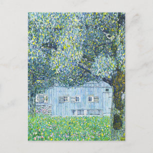 Farmhouse painting by Gustav Klimt  Postcard