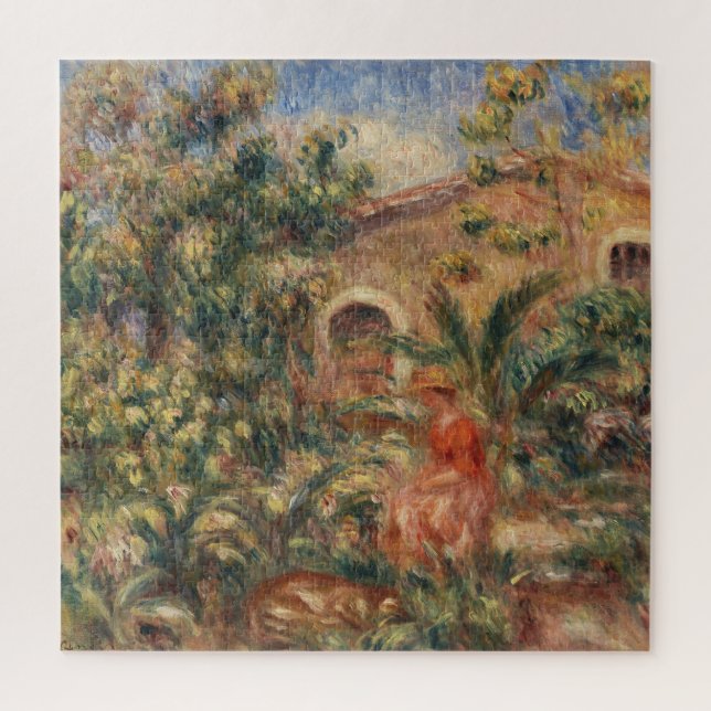 Farmhouse Pierre-Auguste Renior Painting  Jigsaw Puzzle (Vertical)