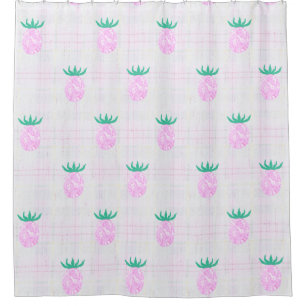 Farmhouse Pineapples Shower Curtain