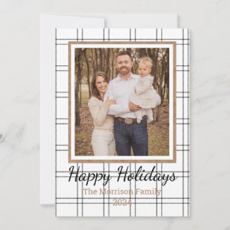 Farmhouse Plaid  Holiday Card