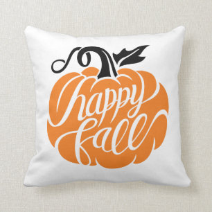 Farmhouse Pumpkin Patch Throw Pillow