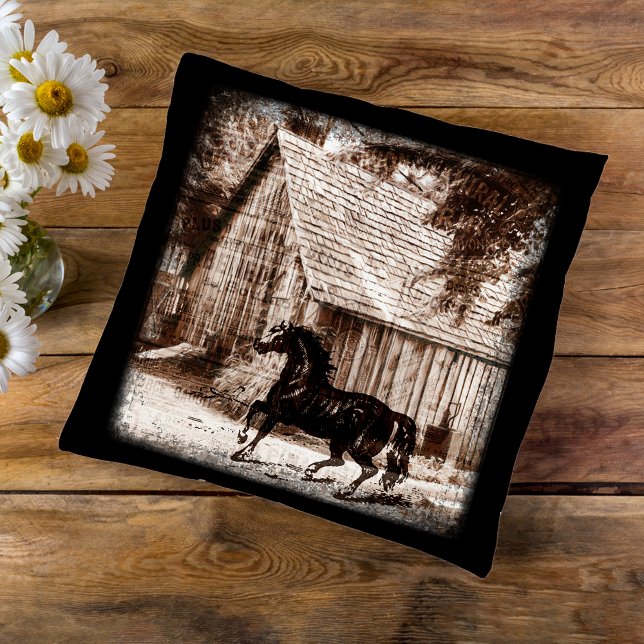 Farmhouse Rustic Barn Horse Cushion (Creator Uploaded)