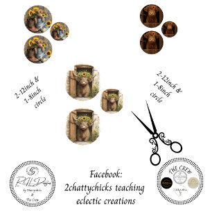 Farmhouse Rustic Barn Sunflowers Decoupage  Wrapping Paper Sheet