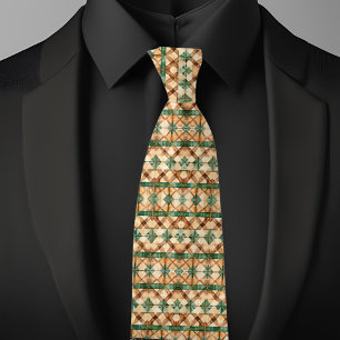  Farmhouse Rustic  Pattern  Tie