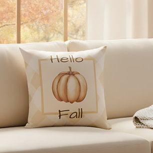 Farmhouse Rustic Pumpkin Fall Home Decor Accent Cushion