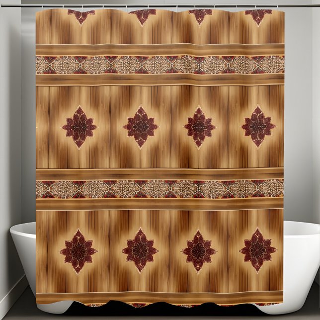 Farmhouse Rustic Shower Curtains Horizontal Style (Creator Uploaded)