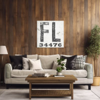 Farmhouse Rustic State Zip Code Florida