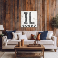 Farmhouse Rustic State Zip Code Illinois