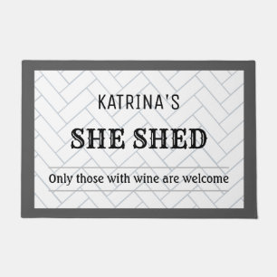 Farmhouse She Shed Custom Doormat