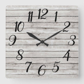 Farmhouse Square Clock