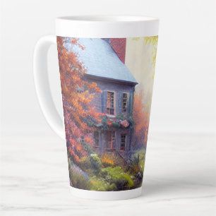 Farmhouse/stream/woods/painting  latte mug