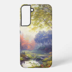 Farmhouse/stream/woods/painting samsung galaxy case