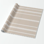Farmhouse Striped Gift Wrap Kraft Paper White<br><div class="desc">Farmhouse Style
Gift wrap
Kraft Paper colour with White Stripes</div>