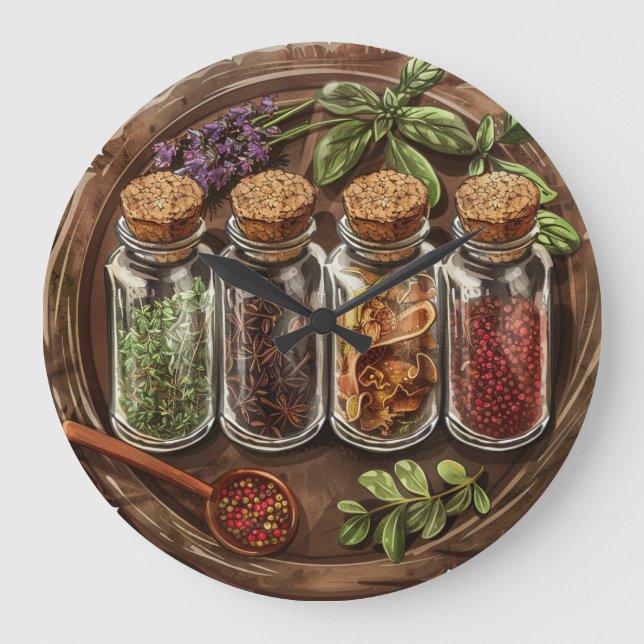 Farmhouse Style Chef Wall Clock (Front)