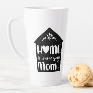 Farmhouse Style Home Is Where Mum Is -Mother's Day Latte Mug