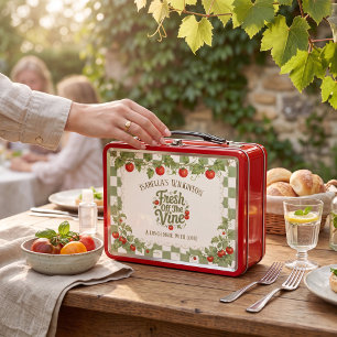 Farmhouse Tomato Vine Personalised Lunch Tin Metal Lunch Box