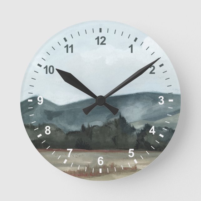 Farmhouse View Round Clock (Front)