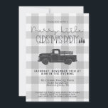 Farmhouse Vintage Truck Christmas Party Invitation<br><div class="desc">This charming Farmhouse Vintage Truck Merry Little Christmas Invitation is ideal for any type of Christmas or Holiday Celebration. You can easily customise your Christmas Party invitation by simply using the "edit this design template" boxes located on the right side of the product, or click the blue "customise it further"...</div>