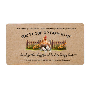 Farmhouse Vintage Watercolor Egg Carton