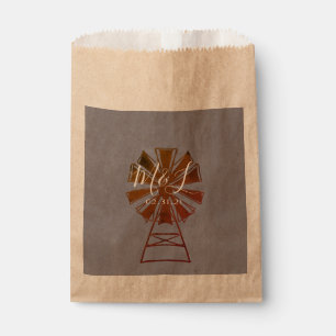 Farmhouse Windmill Rustic Wedding Favour Bags