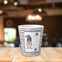 Farmhouse Winter Watercolor Gnome for Christmas