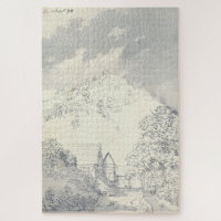 Farmhouses by a Hillside – Caspar David Friedrich