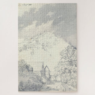 Farmhouses by a Hillside – Caspar David Friedrich Jigsaw Puzzle
