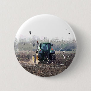 FARMING 6 CM ROUND BADGE