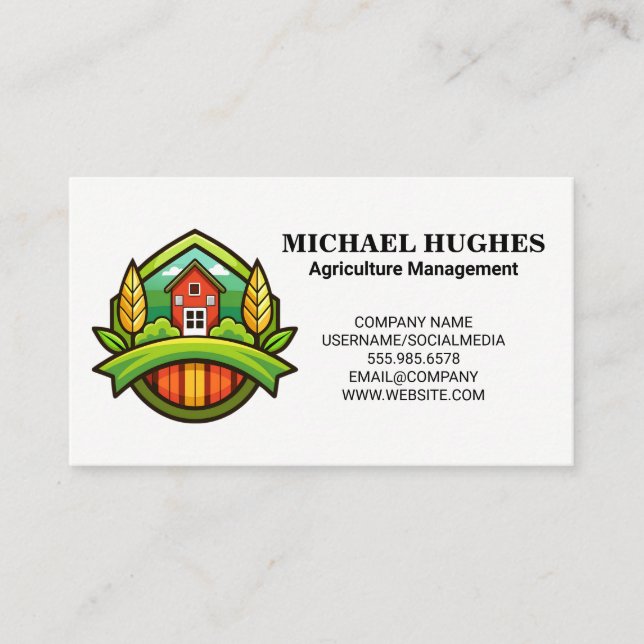Farming | Agriculture Business Card (Front)