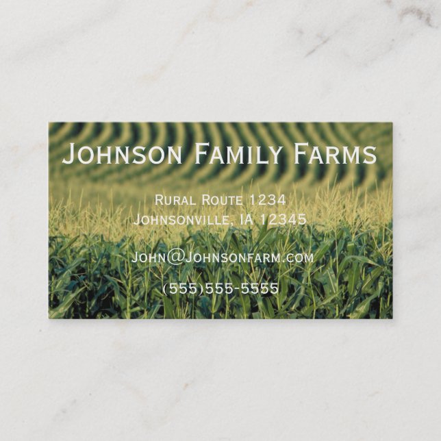Farming Business Card (Front)