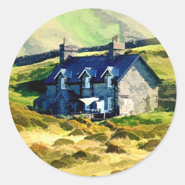 FARMING CLASSIC ROUND STICKER (Front)