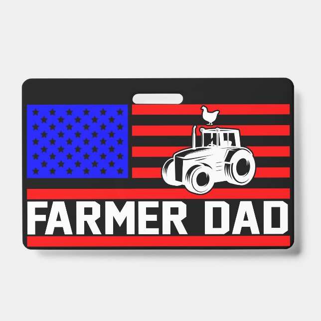 Farming Dad ID Badge (Front)