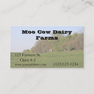 Farming Dairy Farm Business, 3.5" x 2.0", 100 pack Business Card