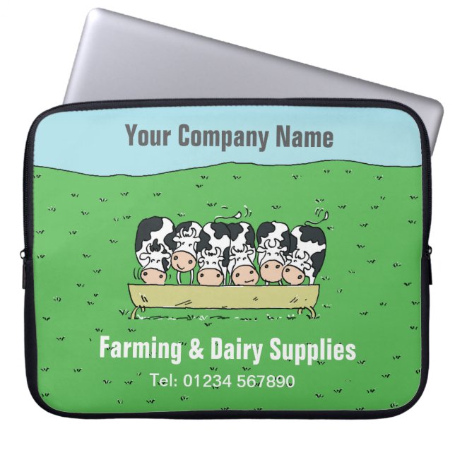 Farming & Dairy Services Computer Sleeve (Front)