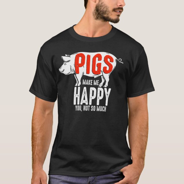 Farming Design For Pig Farmer T-Shirt (Front)