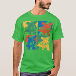 Farming Farm Animal Lover Cow Farmer Pop Art Cow  T-Shirt