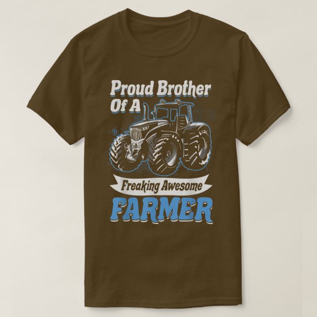 Farming Farm Tractor Agriculture Harvester Farmer  T-Shirt (Design Front)